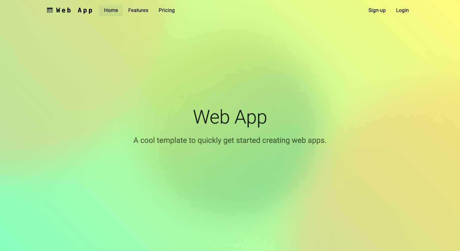 Next.js Web App Template