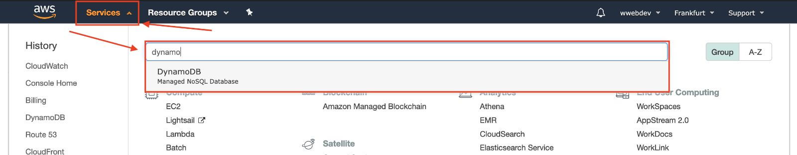 command to start local dynamodb