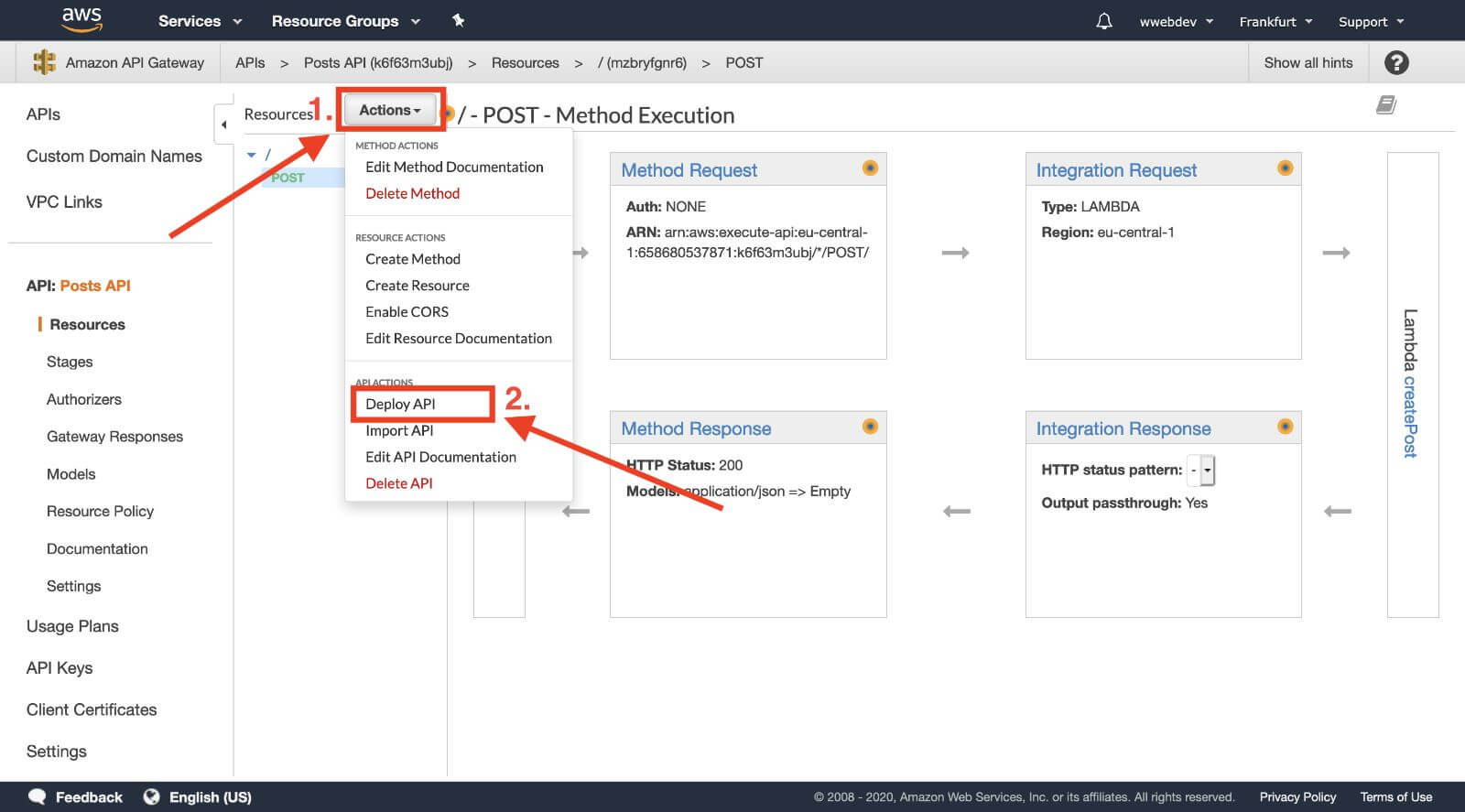 Deploy API Gateway