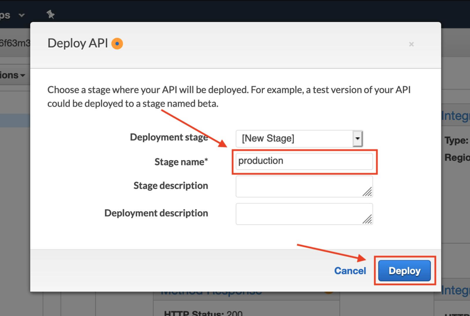 Deploy API Gateway