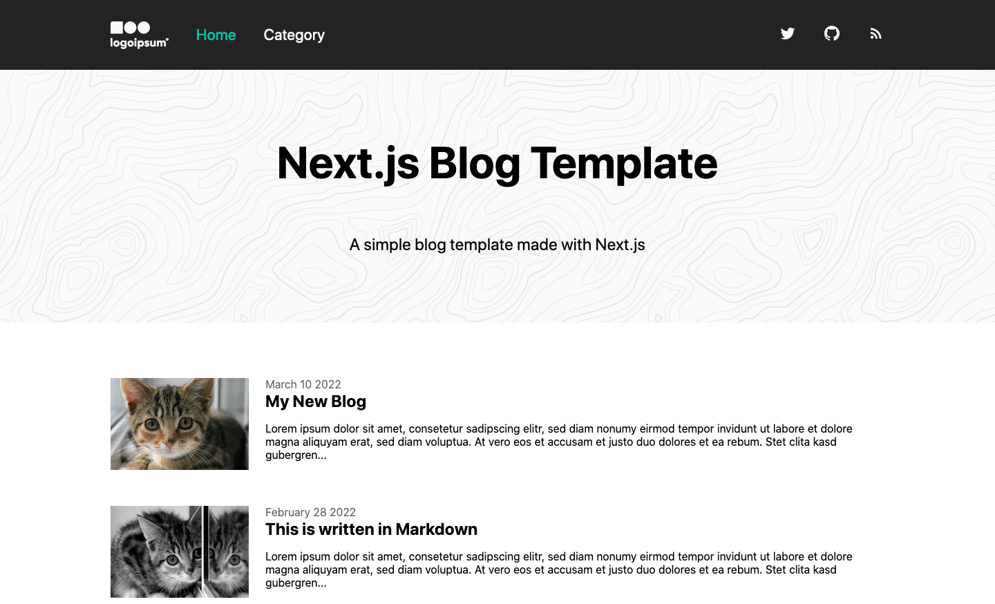 Next.js Blog Template wweb.dev