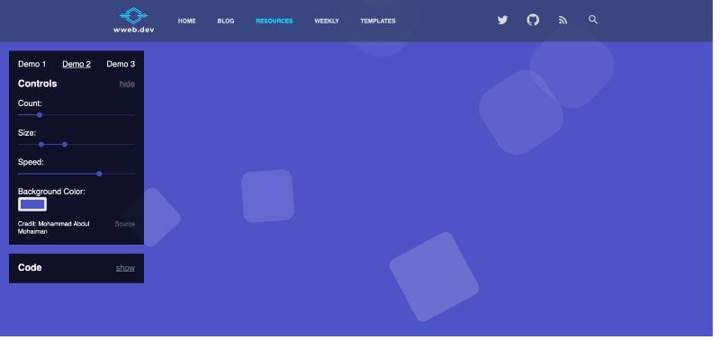 Animated CSS Background Generator | wweb.dev - Tạo nên những hình nền độc đáo với nhiều hiệu ứng hoạt hình bằng công cụ tạo đoạn mã CSS tiện lợi này. Khám phá ngay để tạo ra những hình nền ấn tượng cho trang web của bạn!