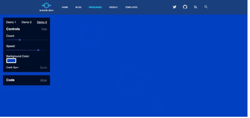 Animated CSS Background Generator 