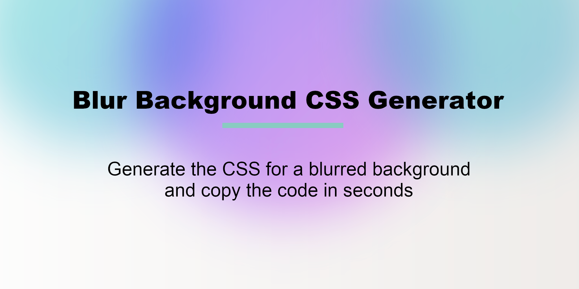 simple background image generator using css